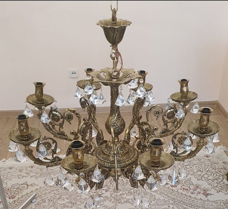 Новая люстра бронза