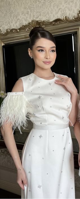 Платье вечерный айвори цвет