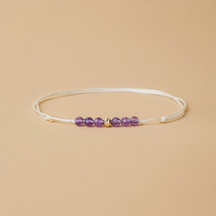 Премиум подаръчна кутия според зодията с гривна с 14К злато