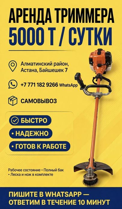 В аренду Триммер
