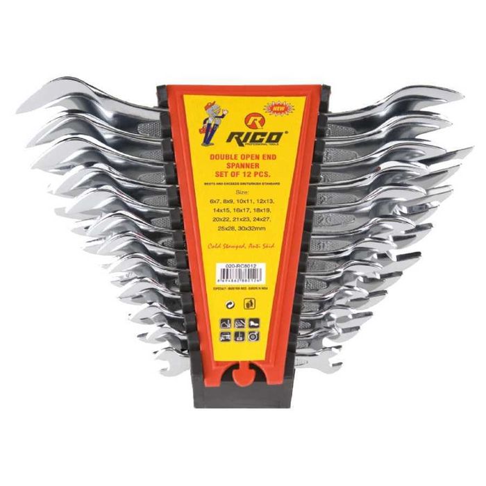 Комплект гаечни ключове 6 – 32 мм 12 части RICO