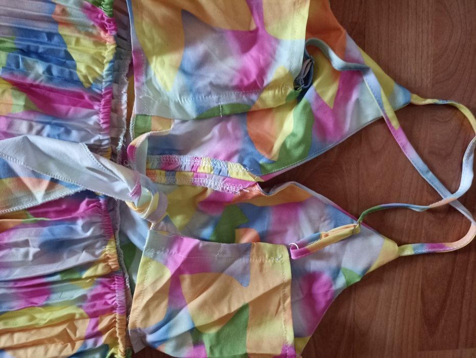 Дълга рокля с плисе