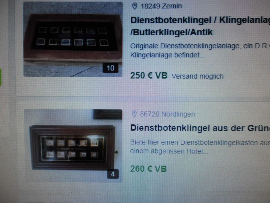 Продавам очно и мн.старо табло за прислуга 1900 година