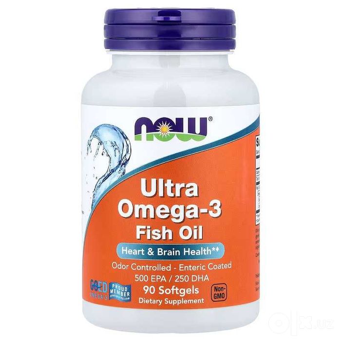 NOW Foods Ultra Omega-3 Fish Oil ультра омега-3 рыбий жир