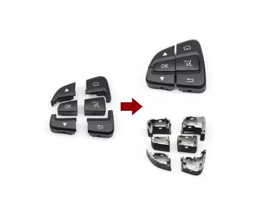 Капачета за бутони на волан за Mercedes GLC W253 Pre-Face