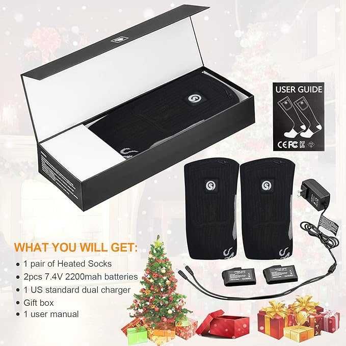 Електрически термо чорапи за къмпинг Отопляеми чорапи