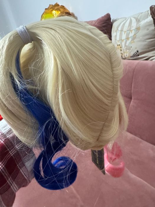 Peruca NOUA Harley Quinn, cu eticheta si accesorii