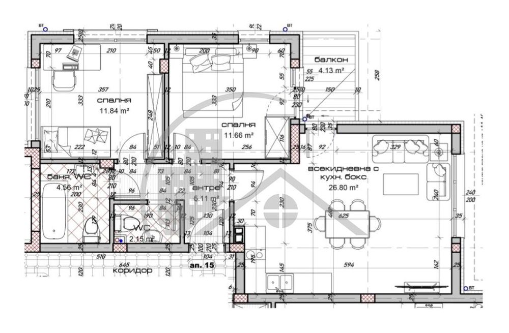 Продава се Тристаен апартамент в Варна, Виница - 98 кв.м за 1020 €/кв.м - Снимка #1