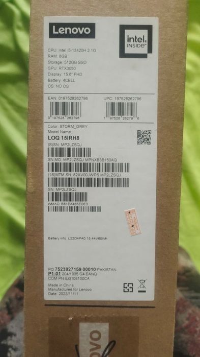 Lenovo LOQ 15ARP9 RTX 4060