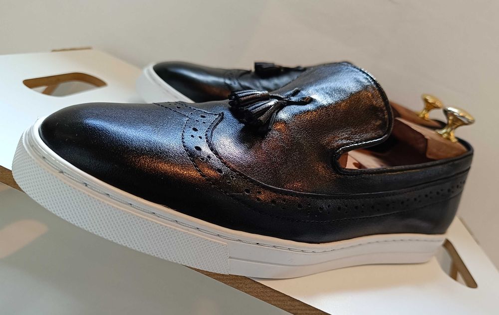 Pantofi sport casual 43 43.5 lucrati manual Lavoratione Artigianale