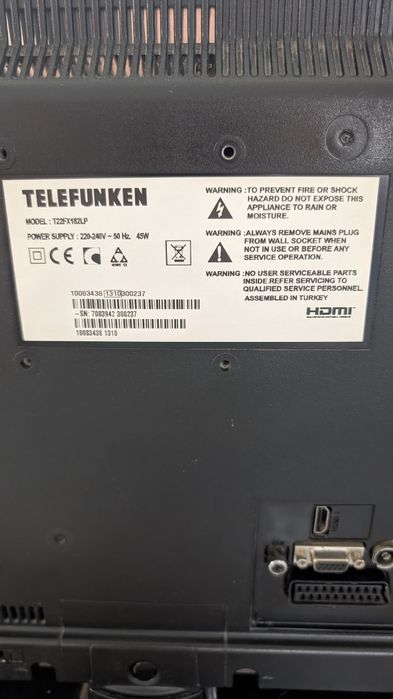 Телевизор TELEFUNKEN 22'
