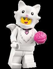 Minifigurine LEGO:  2. Fluffy Cat Costume; 6. Koala Costume