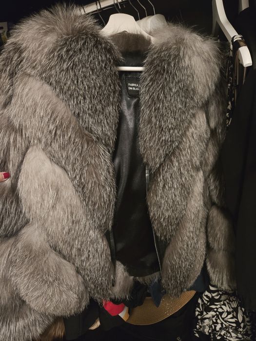 Haina de Blana 2in1 Vulpe Argintie