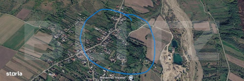 Teren intravilan 1.589 mp cu livada matura si casa existenta – Dumbr