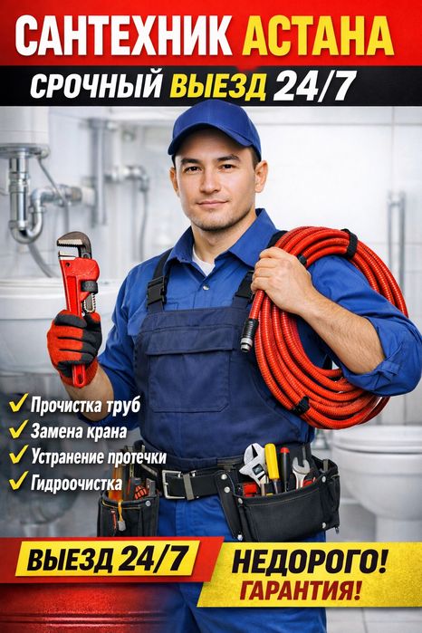 Сантехник Срочно  Астана