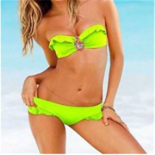 Дамски бански с брошка