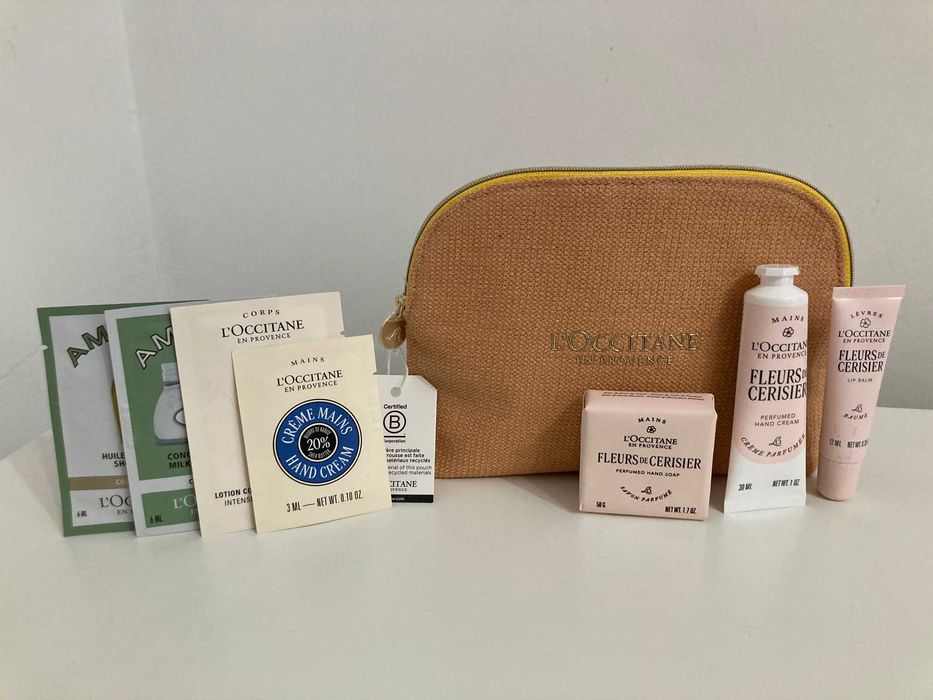 Козметичен комплект Черешова градина на L'Occitane, нов