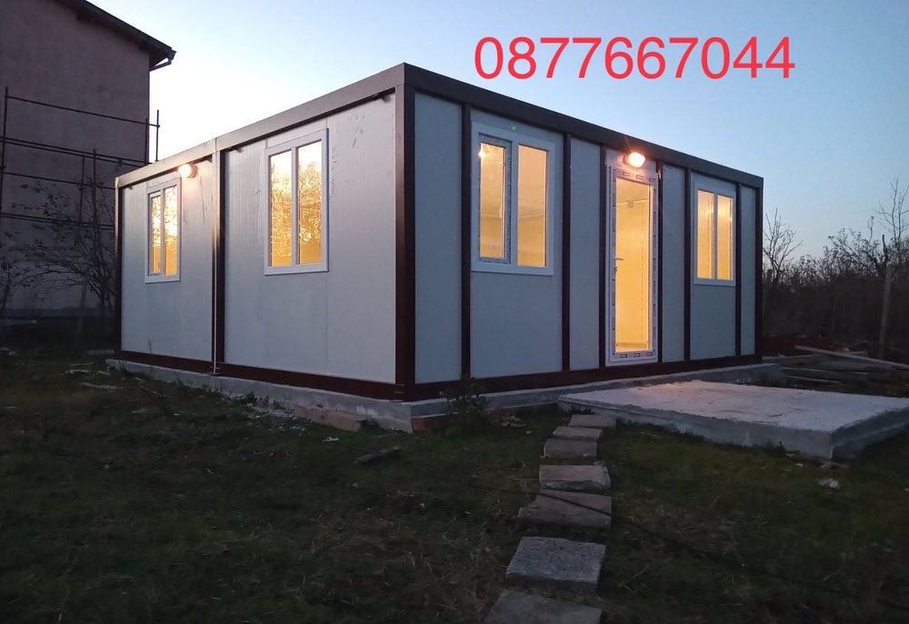 Лизинг Промо Контейнер за живеене 6х4.80м Сглобяема къща28.8кв.м