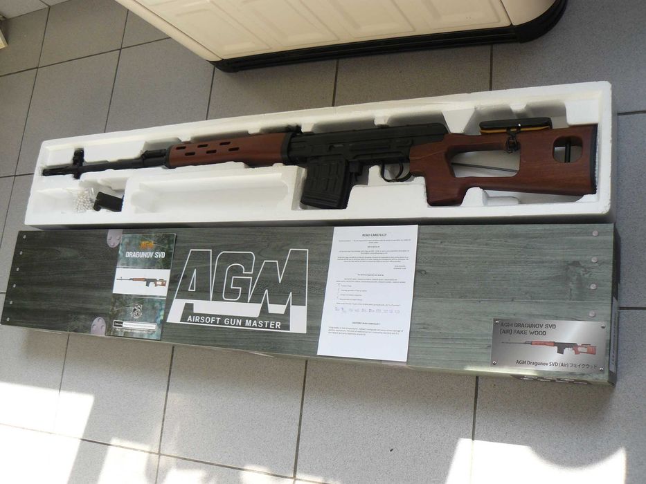 Pusca Sniper Airsoft SVD Dragunov AGM Imitatie Lemn Spring/Arc Noua