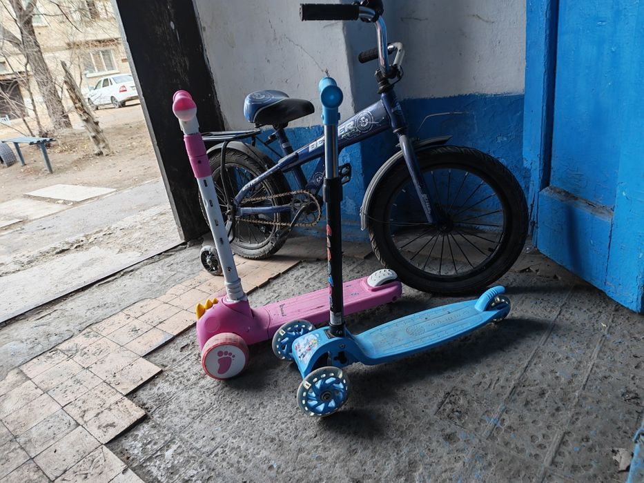 Велосипед + 2 самоката
