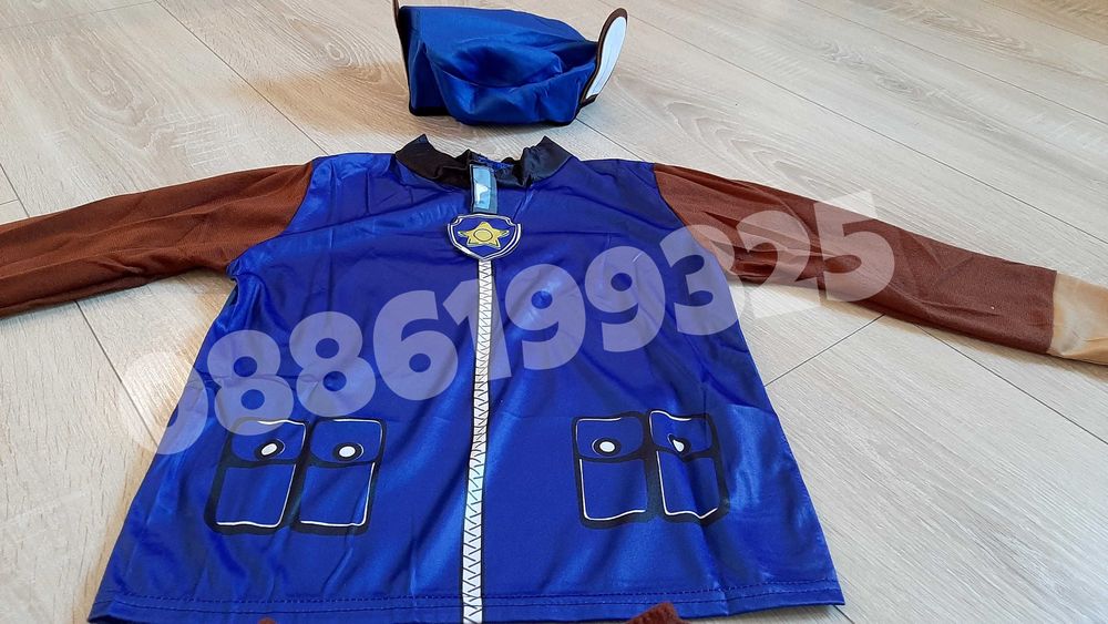 Детски костюм Пес Патрул Куче Чейс, Подходящ за Хелуин