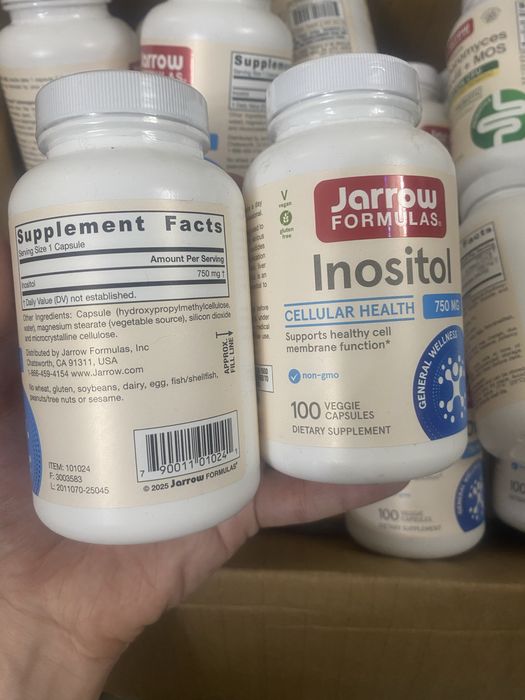 Inositol 750 мг (Jarrow Formulas), 100 капсул