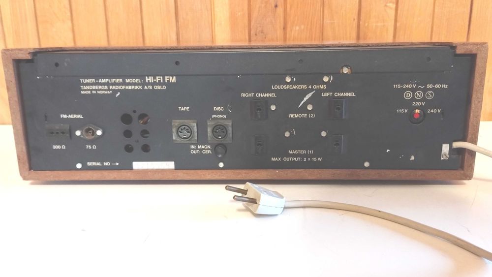 amplituner Tandberg hifi fm amplificator