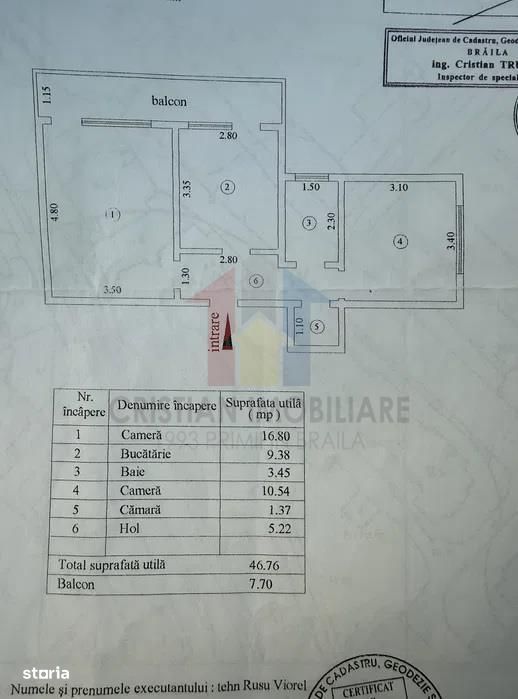 Posibilitate RATE! 2 camere, etaj 3, Vidin