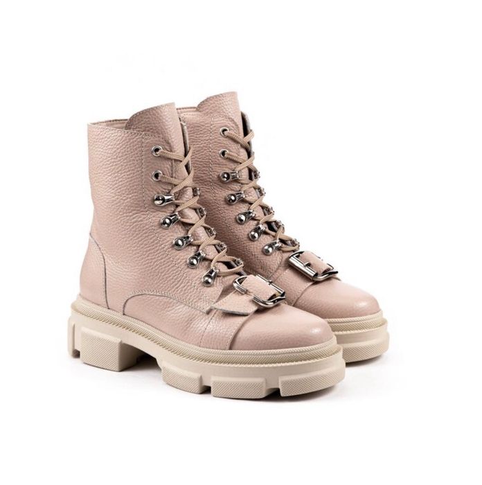 Ghete bej din piele naturala marimea 39