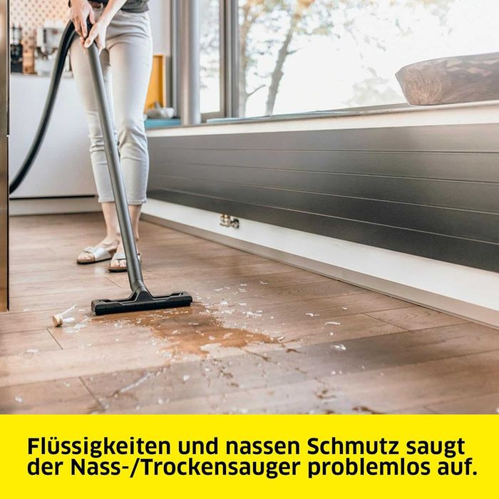 ПРОМО Нова 2г Гаранция Мощна Прахосмукачка за Мокро и Сухо Почистване Karcher WD 3 V-17/4/20, 1.628-130.0