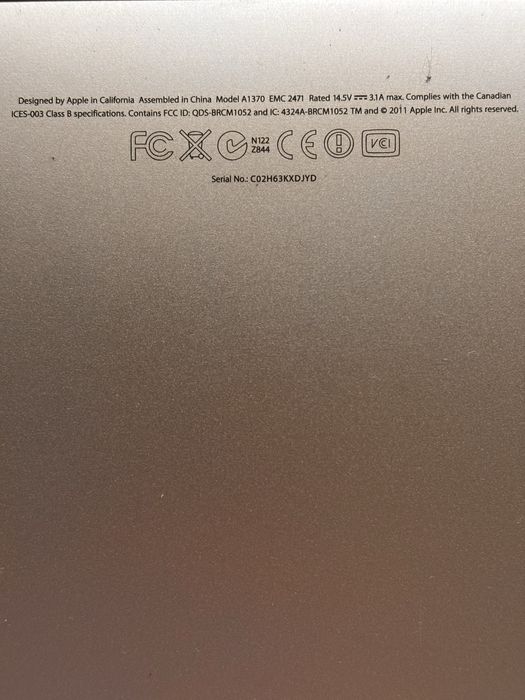 MacBook Air 2011 A1370