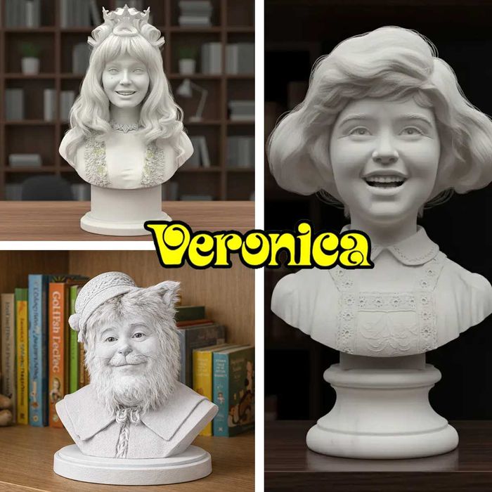 Veronica, Motanul Dănilă și Zâna — statuete personaje de poveste