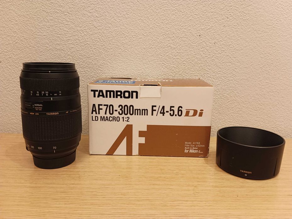 Объектив на Nikon Tamron 70-300mm F/4-5.6 Di LD MACRO 1:2