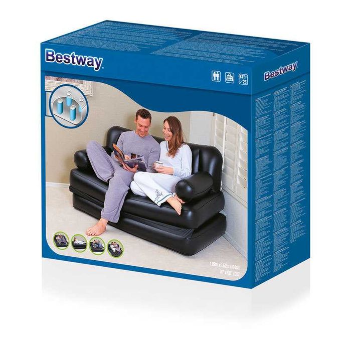 Двуместен надуваем разтегателен Матрак диван 5 in 1 BESTWAY 188X152X64