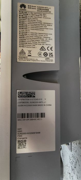 Invertor monofazat huawei 6 kw garantie!