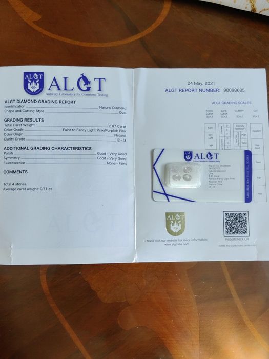 Диаманти 2.87 катата