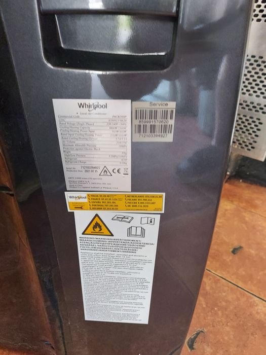 Мобилен климатик и обезвлажнител WHIRLPOOL