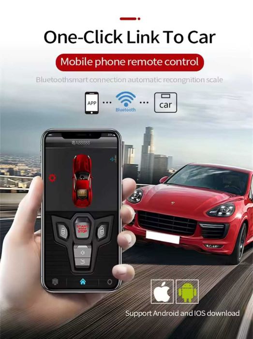Alarma auto smart/pornire motor/functie keyless inchidere/deschidere