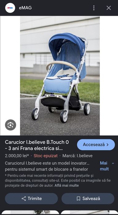 Vand cărucior l.believe violet