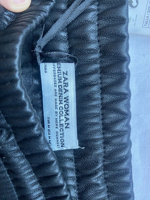 ZARA WOMAN женские кожаные брюки
