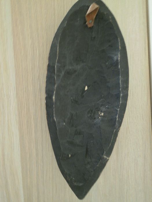 Африканска маска с медни инкрустации-средна-12