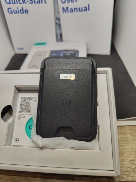 Portofel Magnetic ESR Geo Series MagSafe, Apple Find My (Localizare), RFID, Nou