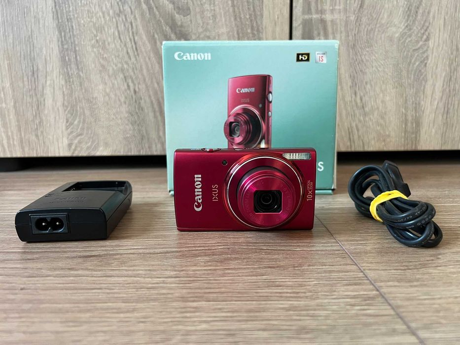 Camera foto aparat foto digital Canon IXUS HD 155 visiniu la cutie cu toate accesoriile in stare foarte foarte buna, poze retro, culoare deosebita