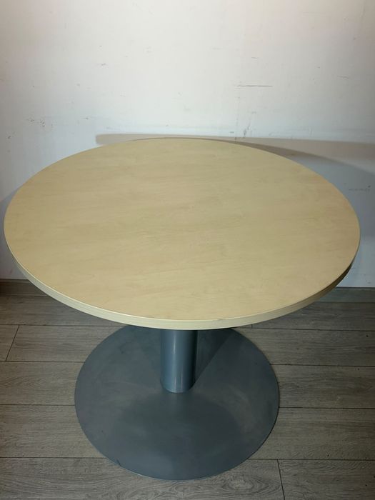 Masă Rotundă, Diametru Blat 90 cm, Structură Metal; Măsuță de Cafea