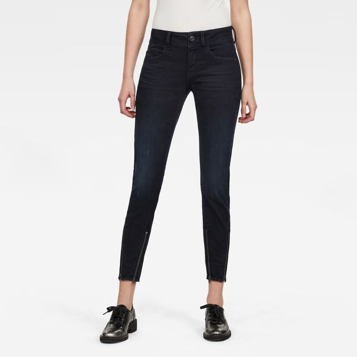 G-Star RAW Lynn 2-Zip Mid Skinny Ankle Jeans ОРИГИНАЛНИ дамски дънки - 26