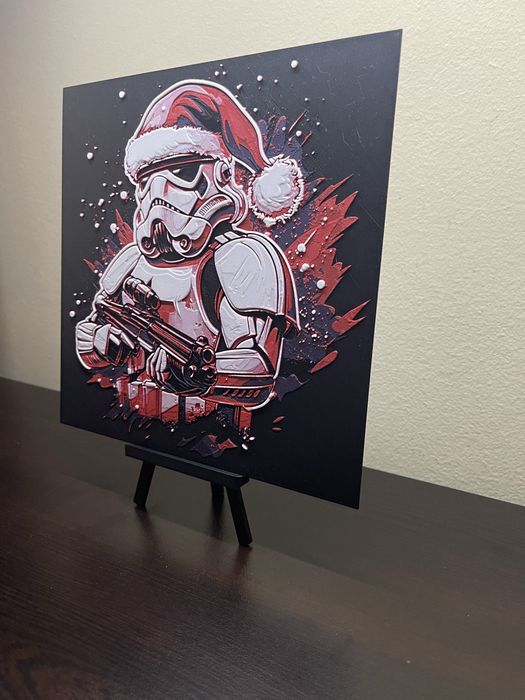Релефна картина “Christmas Stormtrooper”