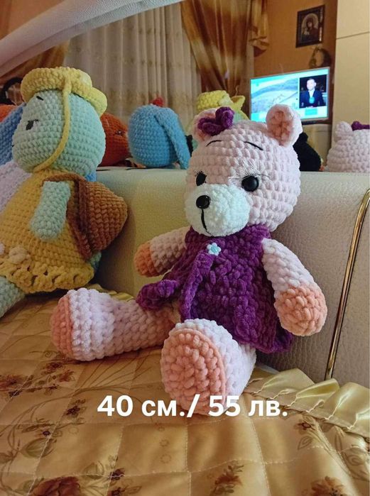 Плетени играчки Амигуруми от 30 см. до 40см.