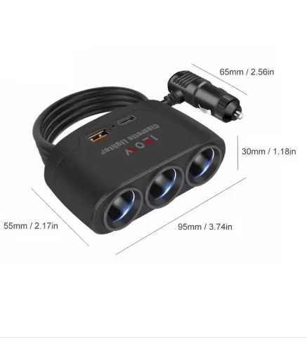 Сплитер за запалка за кола тир и др. 24V , 12 V