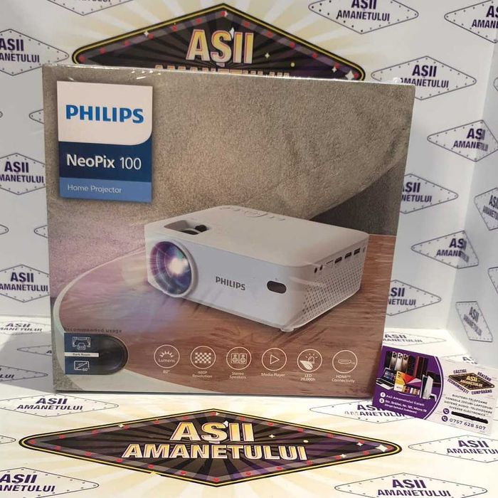 Asii Amanetului- Videoproiector Philips NeoPix 100 , Nou Sigilat