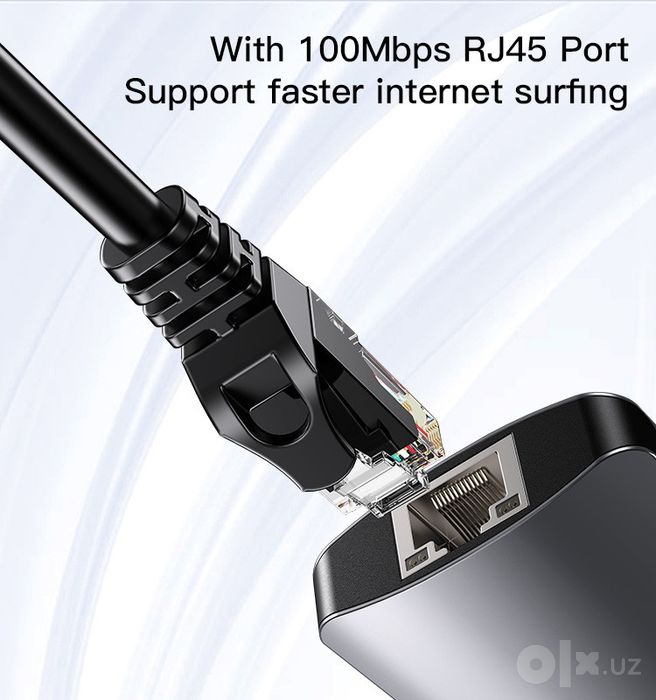 HUB Yesido HB15 - док станция 6 в 1 для ноутбуков и смартфонов Type-C